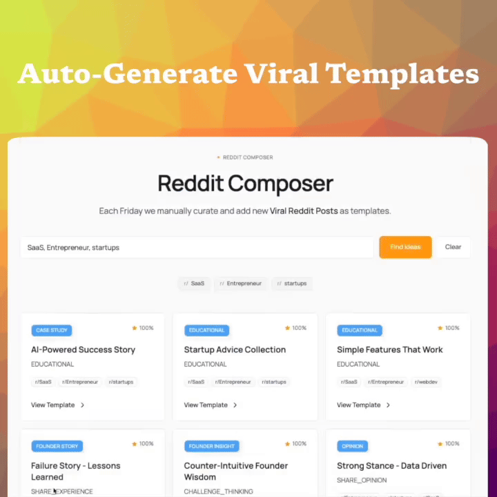 Step 1 — Pick a proven template